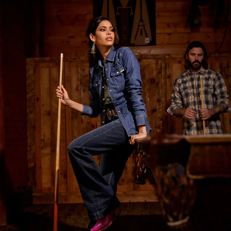 Ariat Farriday Womens Denim Shirt - Bluelight