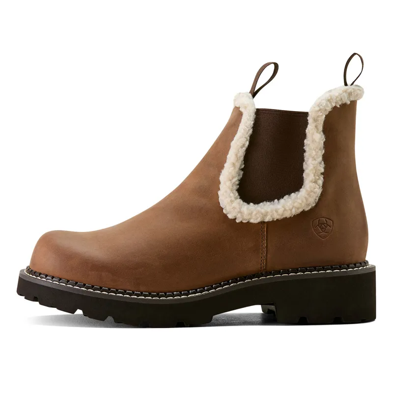 Ariat Fatbaby Chelsea Cosy Womens Boots - Distressed Brown/Cream-5