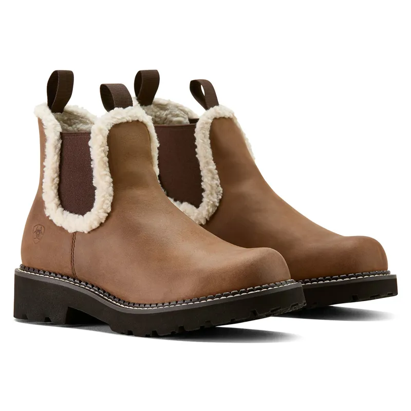 Ariat Fatbaby Chelsea Cosy Womens Boots - Distressed Brown/Cream-4