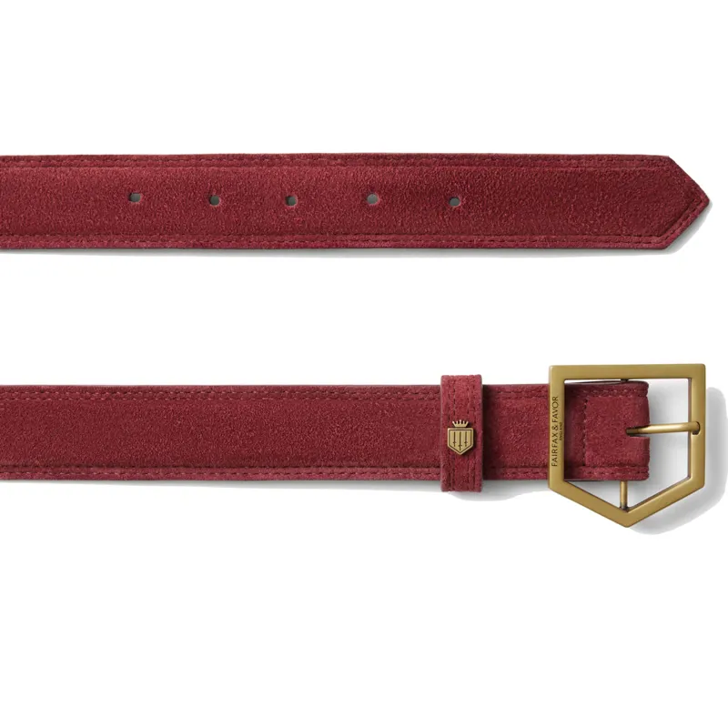 Fairfax and Favor Felbrigg Belt - Ruby-1