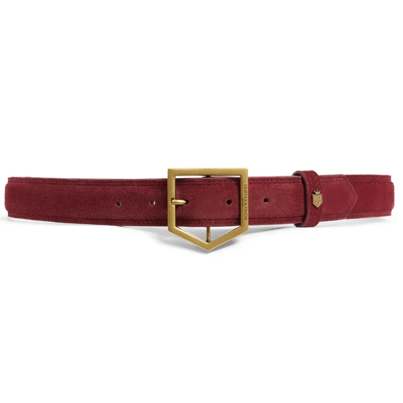 Fairfax and Favor Felbrigg Belt - Ruby-2