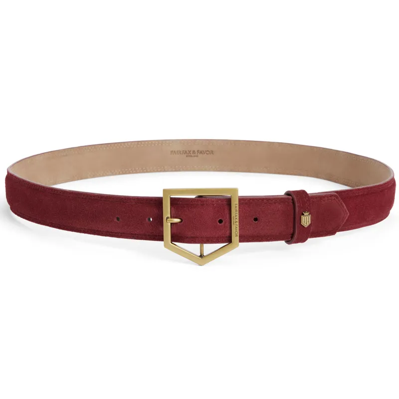Fairfax and Favor Felbrigg Belt - Ruby