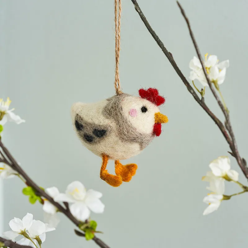 Sophie Allport Felt Bauble - Chicken-1