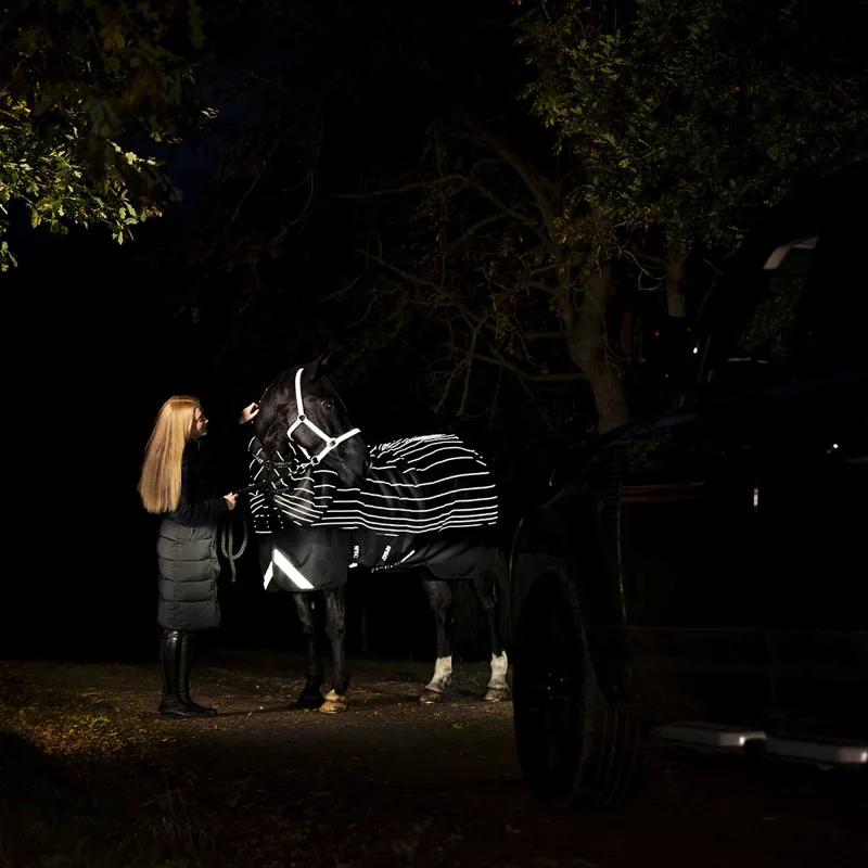 Amigo 1200D FieldSafe Reflectech Plus 250g Turnout Rug - Black-8