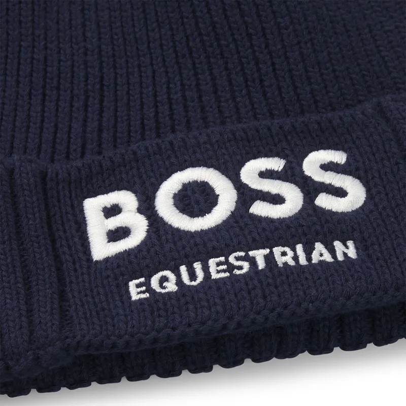 BOSS Equestrian Fisher Beanie Hat - Sky Captain -1