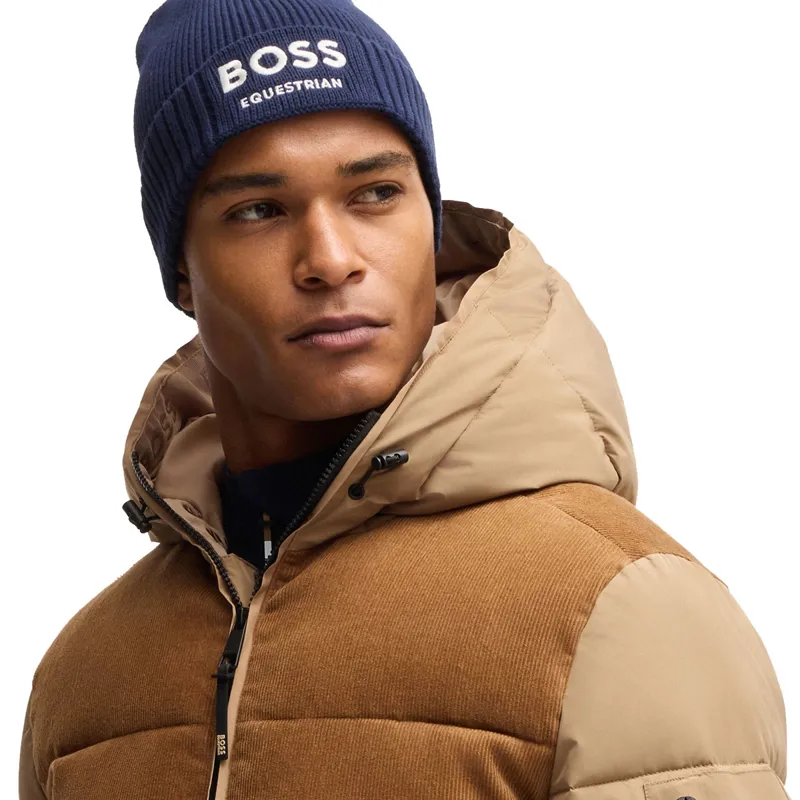 BOSS Equestrian Fisher Beanie Hat - Sky Captain -2
