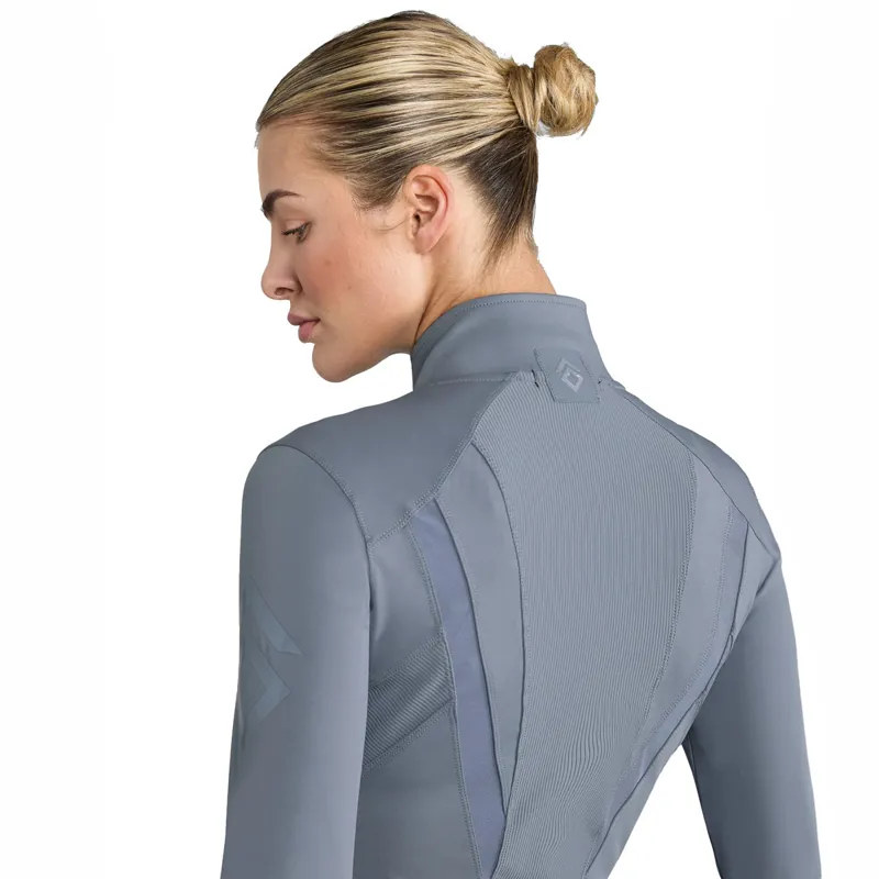 Aztec Diamond Fitted Womens Jacket - Ash Blue-3