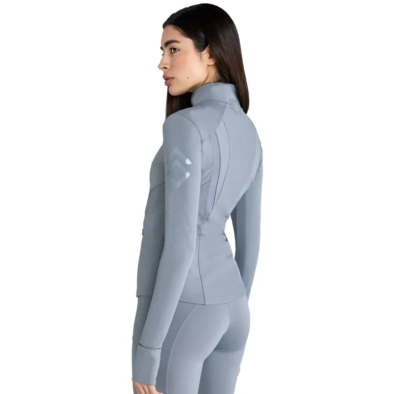 Aztec Diamond Fitted Womens Jacket - Ash Blue-4