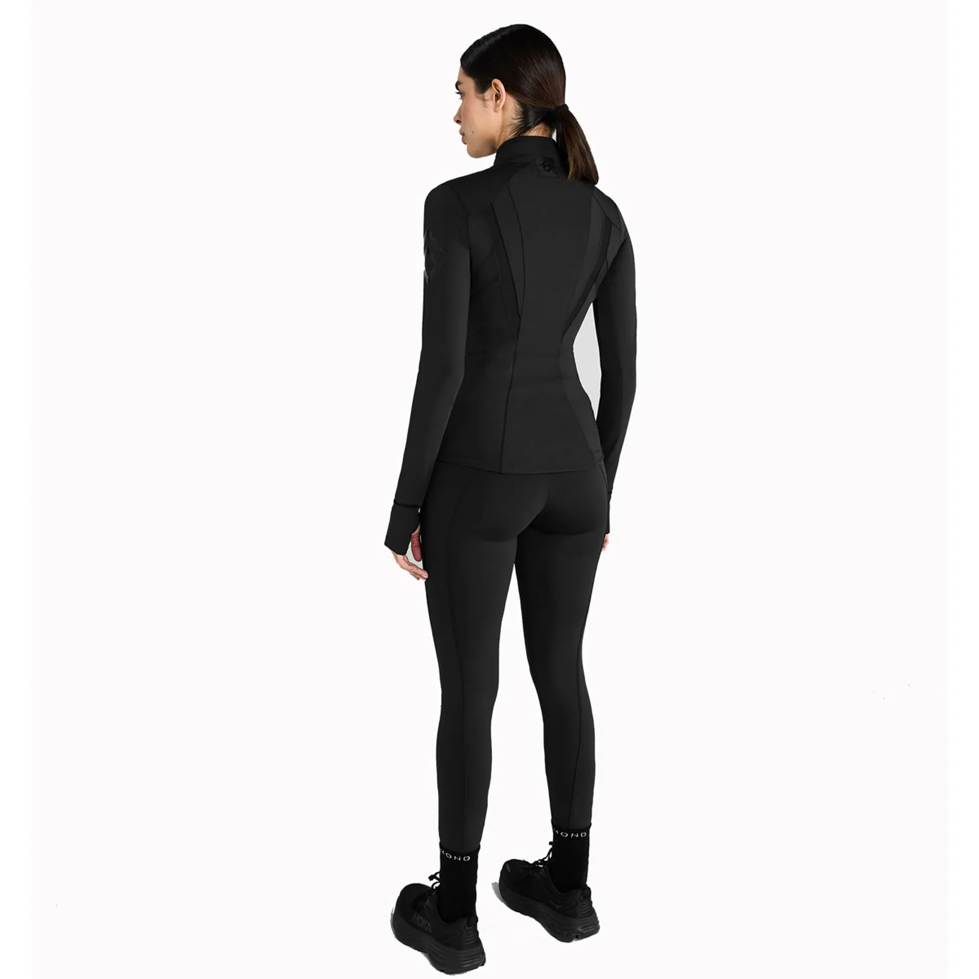 Aztec Diamond Fitted Ladies Jacket - Black