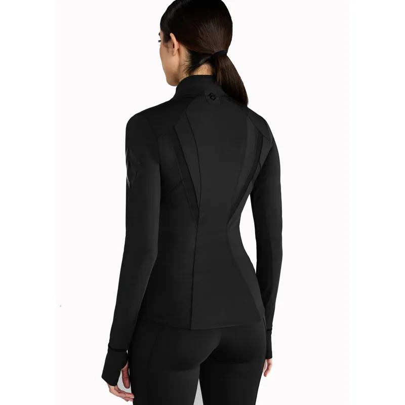 Aztec Diamond Fitted Ladies Jacket - Black-7