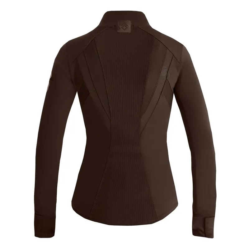 Aztec Diamond Fitted Womens Jacket - Mocha-3