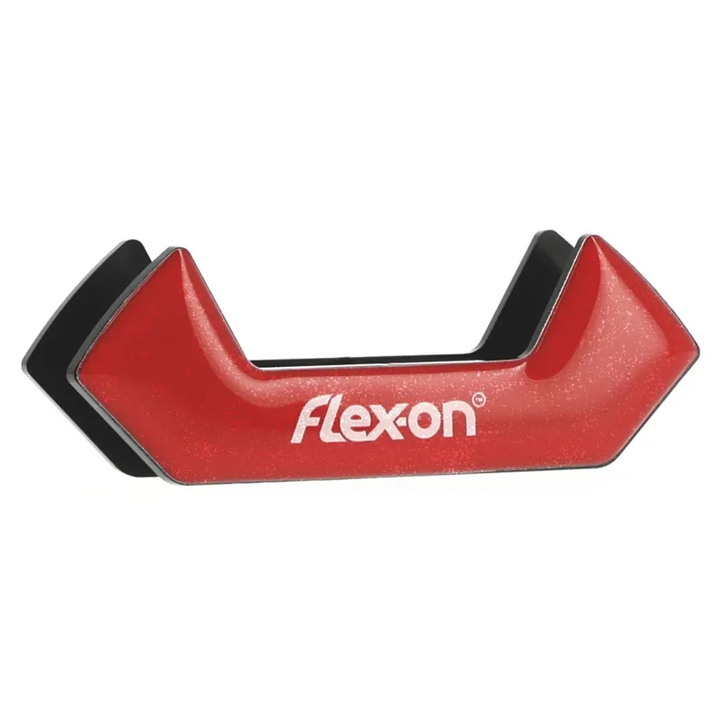 Flex-on Safe-on Silver-Range Stirrup Magnets - Red Silver