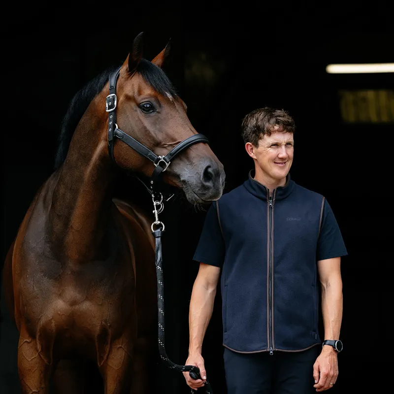 LeMieux Mens Fleece Gilet - Navy-5