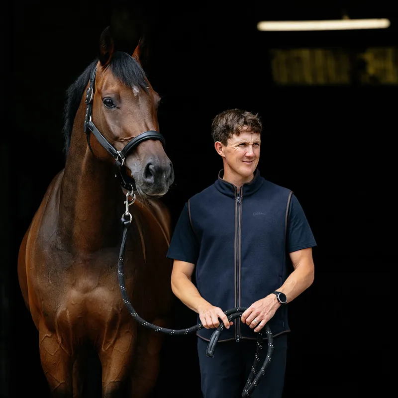 LeMieux Mens Fleece Gilet - Navy-2