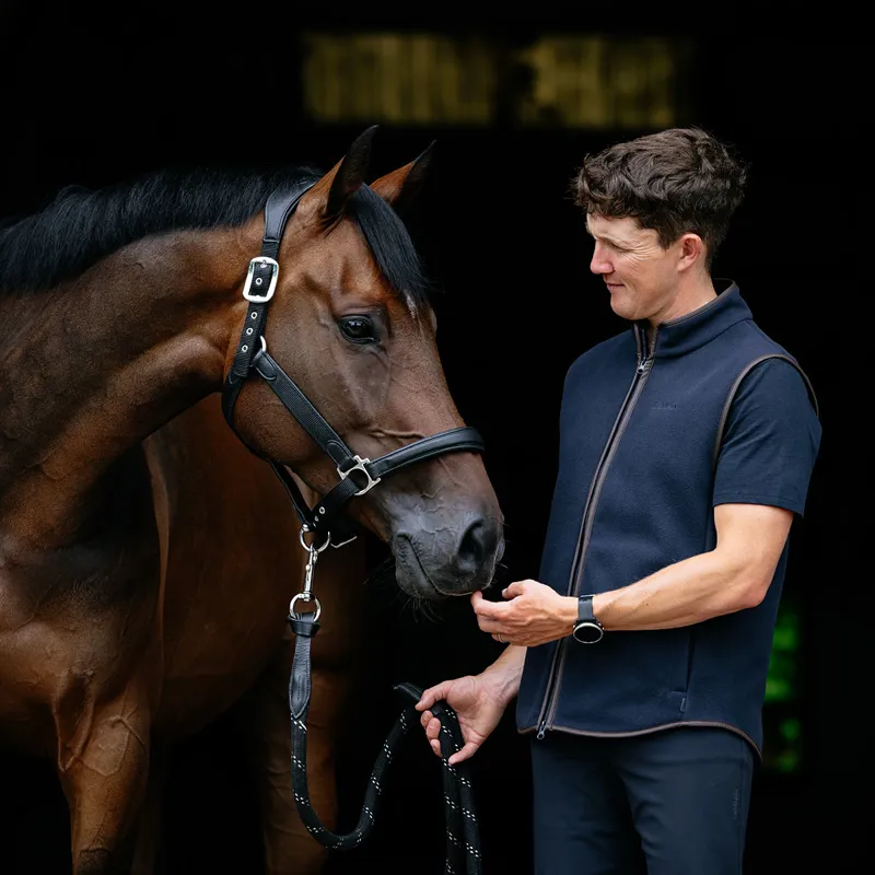 LeMieux Mens Fleece Gilet - Navy-1