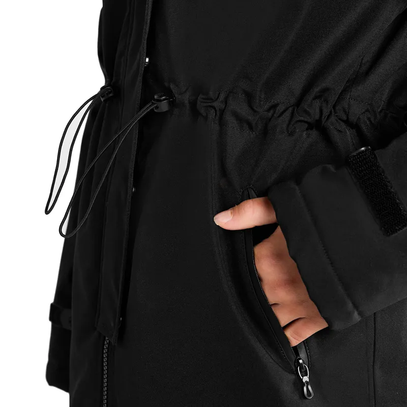 Aztec Diamond Young Rider Fleece Lined Rain Jacket - Black-2