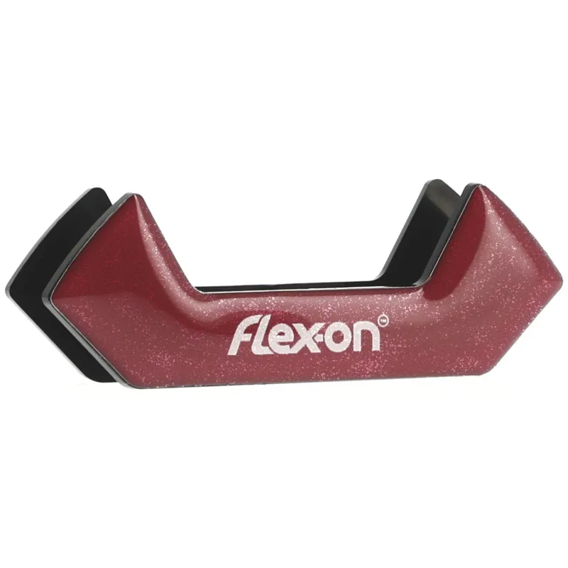 Flex-on Safe-on Silver-Range Stirrup Magnets - Burgundy Silver
