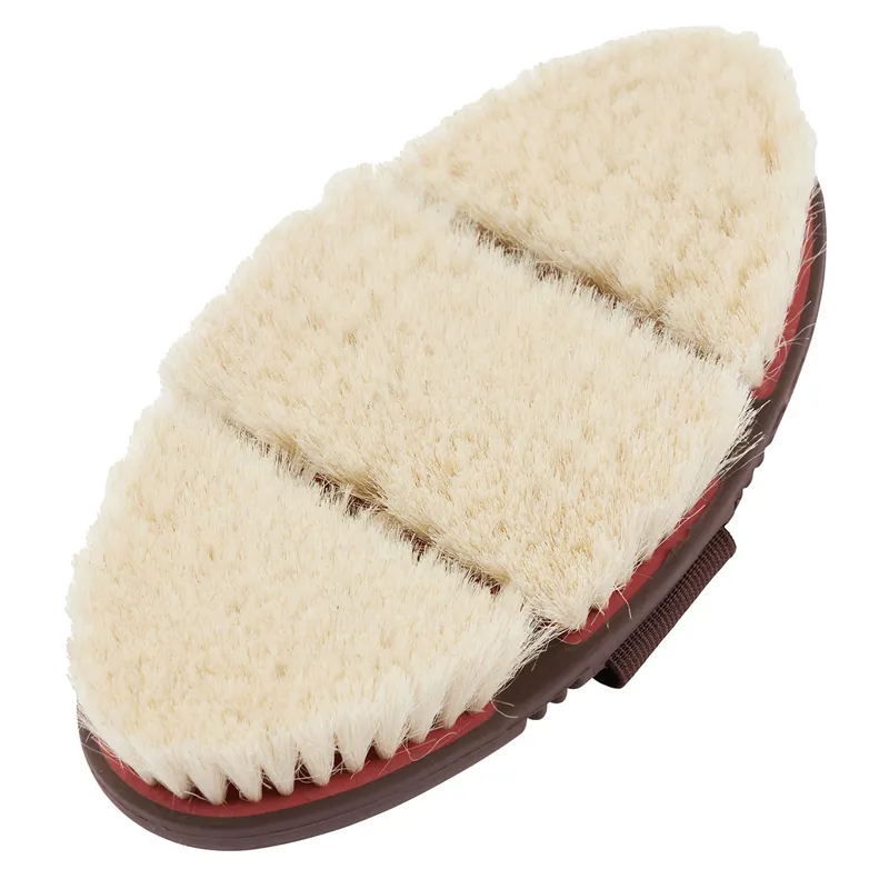 LeMieux Flexi Goats Hair Body Brush - Cranberry