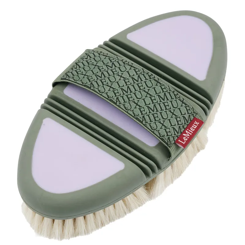 LeMieux Flexi Goats Hair Body Brush - Lilac-1