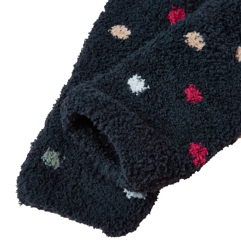 Joules Fluffy Womens Socks - Navy-2