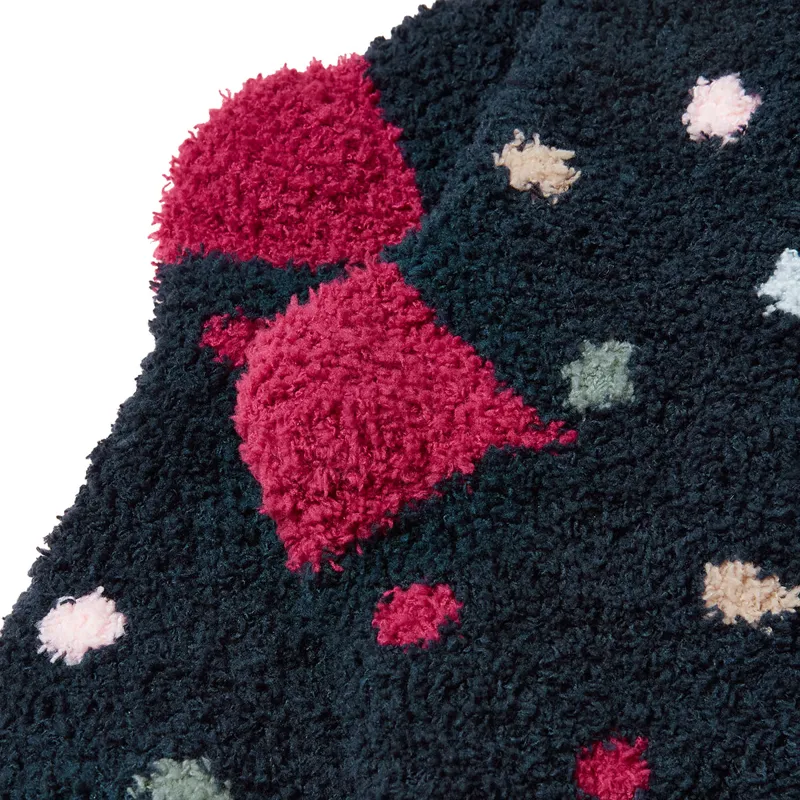 Joules Fluffy Womens Socks - Navy-1