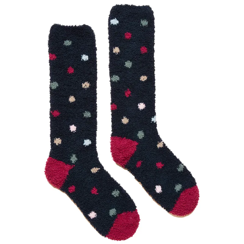 Joules Fluffy Womens Socks - Navy