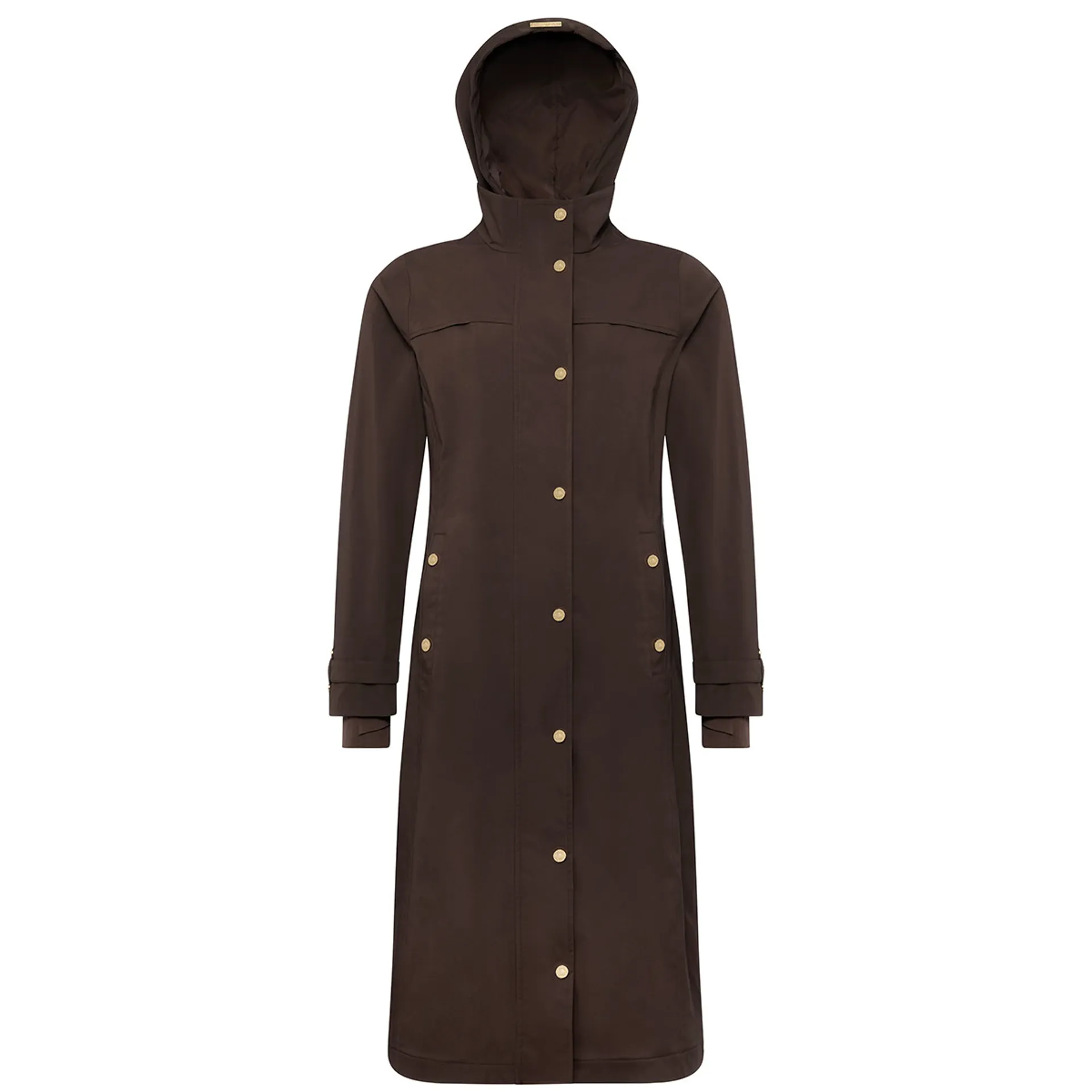Holland Cooper Folgate Womens Rain Coat - Chocolate