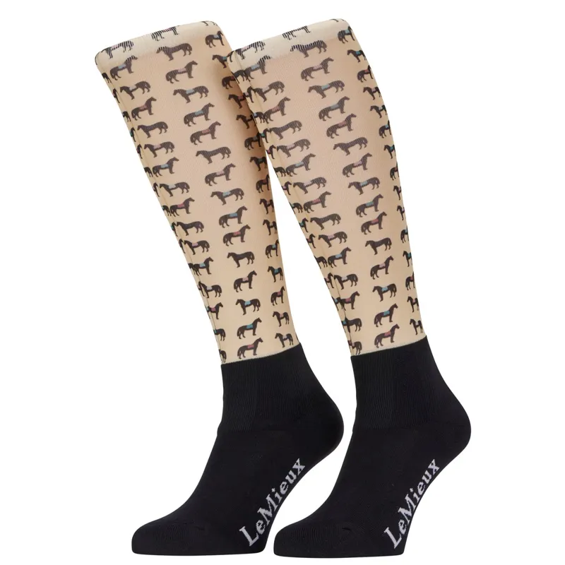 LeMieux Footsie Adults Tall Riding Socks - Saddle Pads