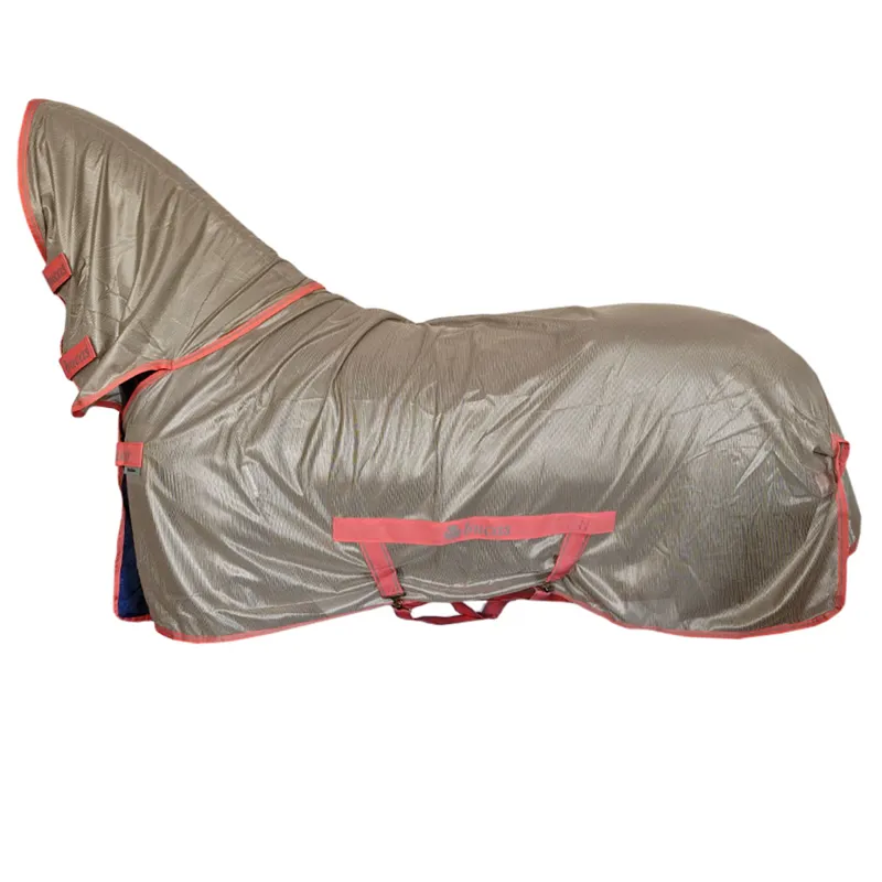 Bucas Freedom Pony Combo Neck Fly Rug - Hazelnut-1