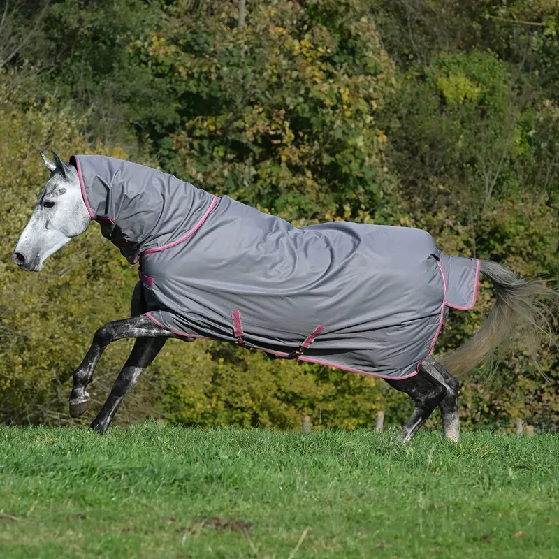 Bucas Freedom 150g Detachable Neck Turnout Rug - Smoke Grey