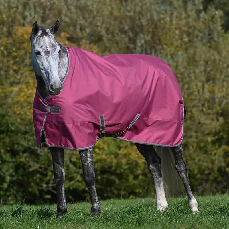 Bucas Freedom 150g Standard Neck Turnout Rug - Raspberry-2