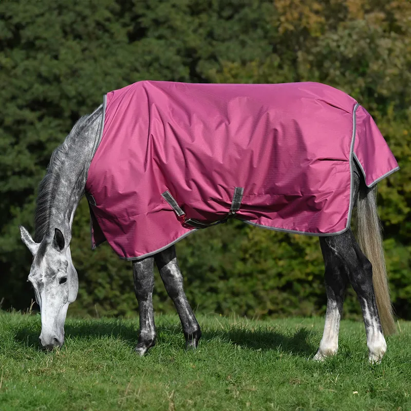 Bucas Freedom 150g Standard Neck Turnout Rug - Raspberry-1