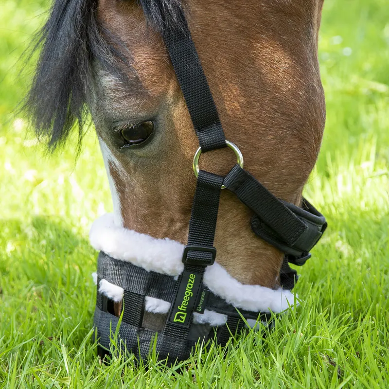 FreeGraze Deluxe Comfort Grazing Muzzle - Black-1