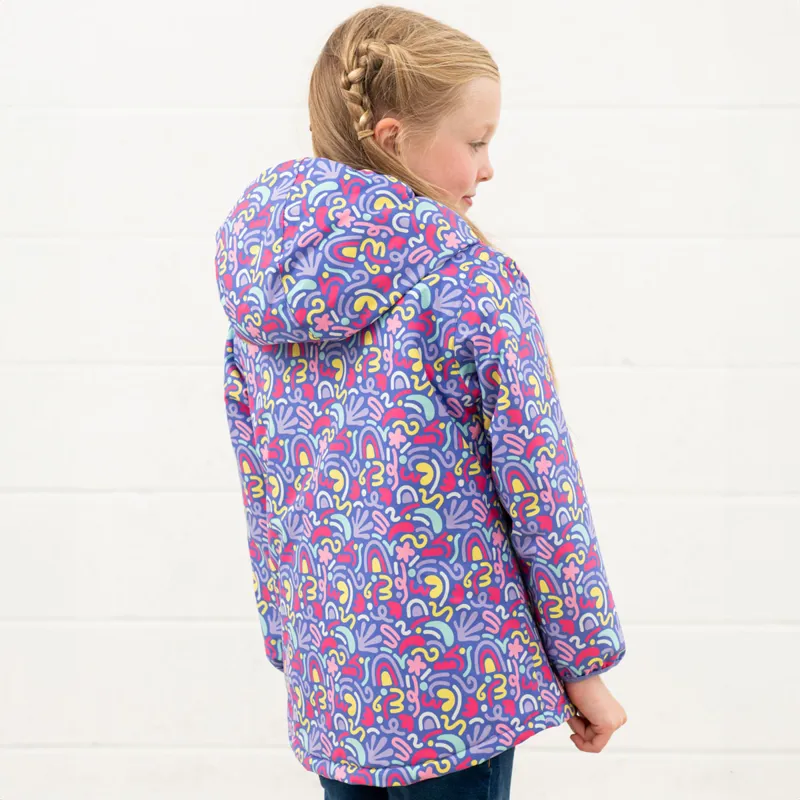 Lighthouse Freya Junior Girls Waterproof Jacket - Abstract Print-2