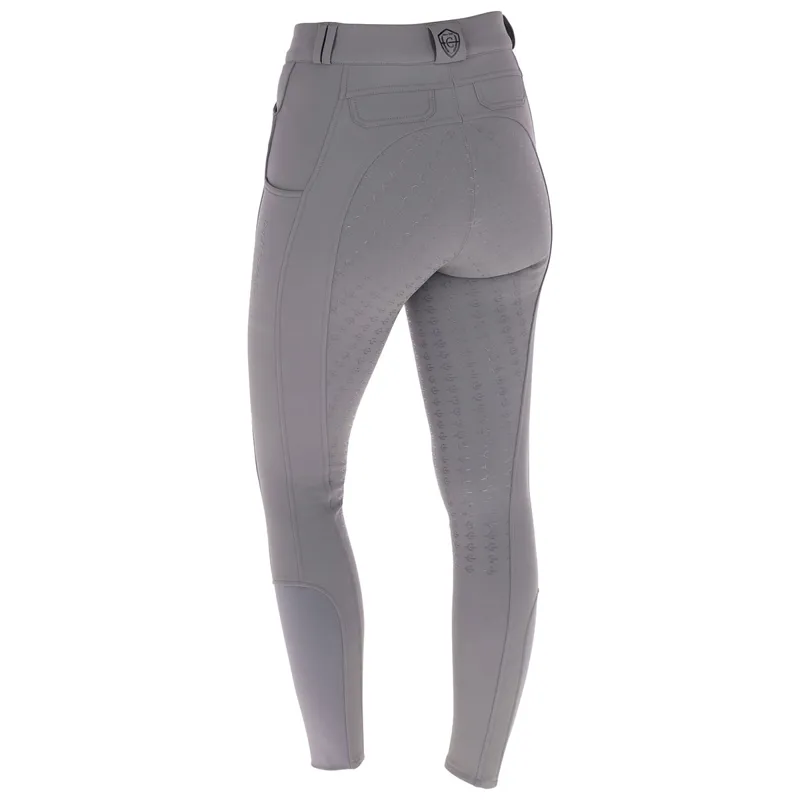 Covalliero Full Grip Womens Winter Breeches - Steel Grey-3