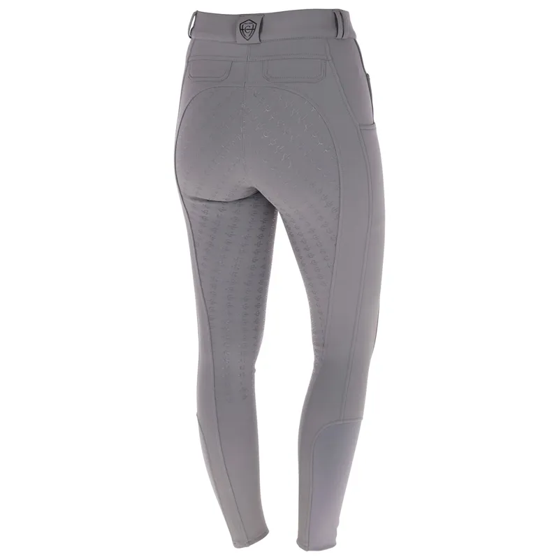 Covalliero Full Grip Womens Winter Breeches - Steel Grey-2