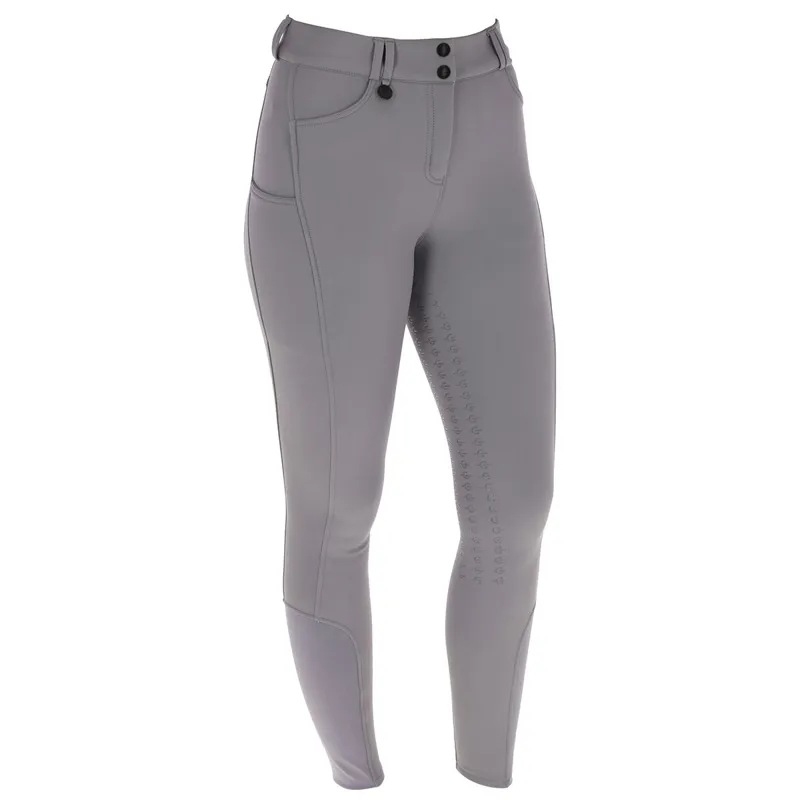 Covalliero Full Grip Womens Winter Breeches - Steel Grey-1