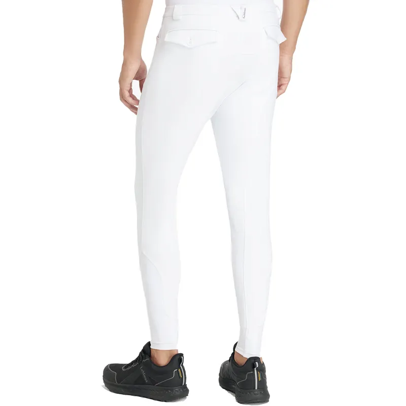 LeMieux Sports Full Grip Mens Competition Breeches - White-3