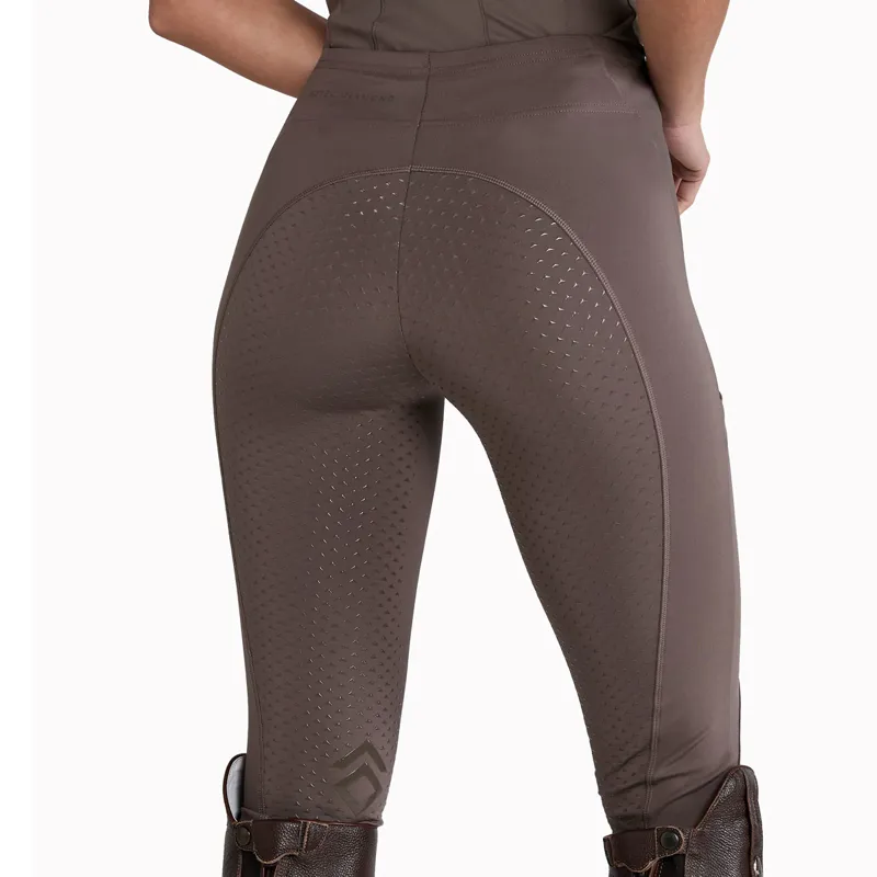 Aztec Diamond Core Full Grip Ladies Riding Leggings - Fawn-3