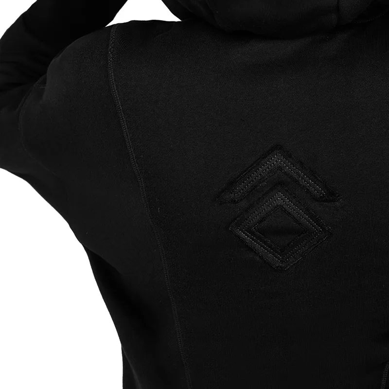 Aztec Diamond Premium Full Zip Womens Hoodie - Black-1