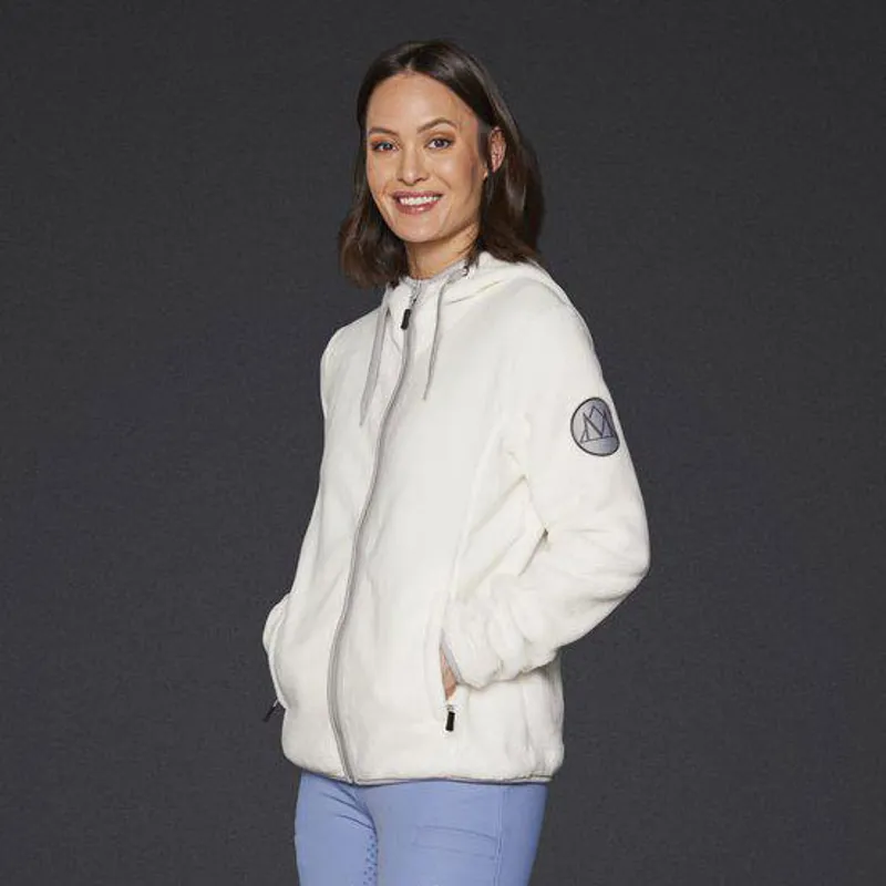 Mountain Horse Fuzzy Ladies Hoodie - Snow White-1