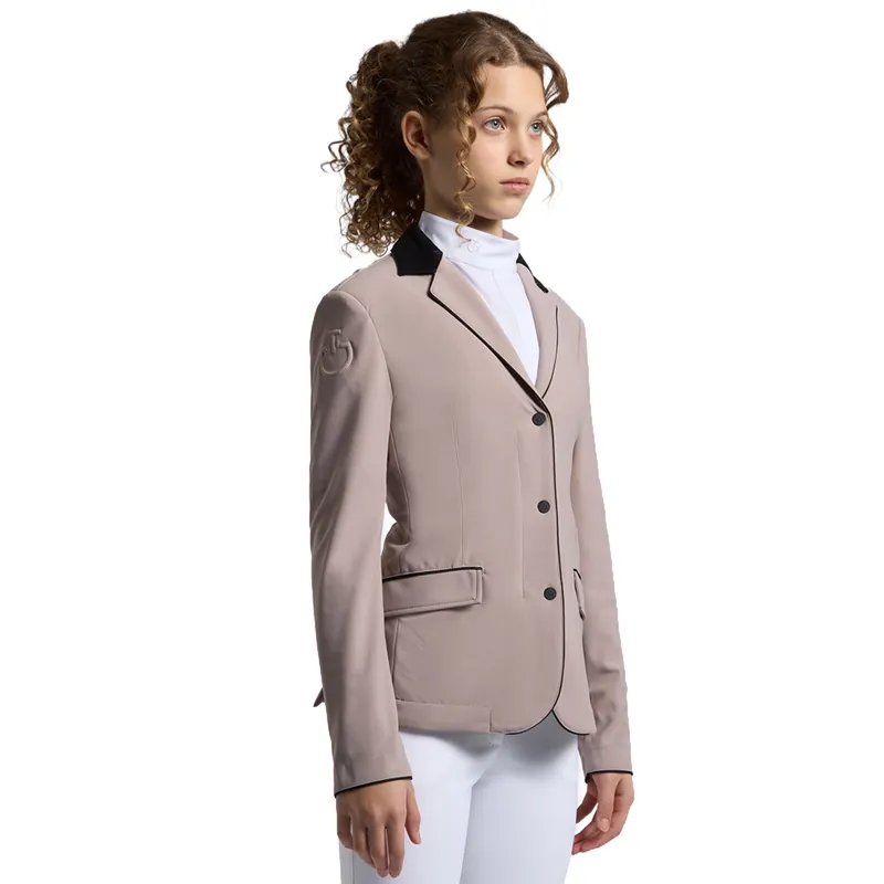 Cavalleria Toscana GP Zip Junior Girls Show Jacket - Cipria