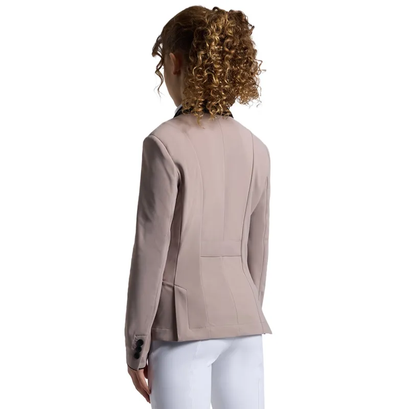 Cavalleria Toscana GP Zip Junior Girls Show Jacket - Cipria-1