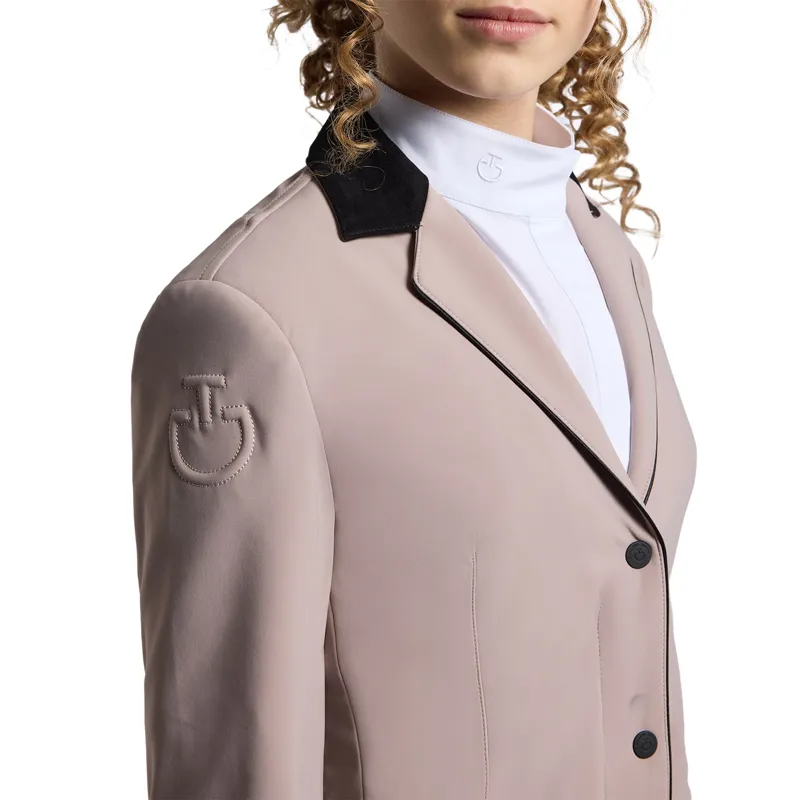 Cavalleria Toscana GP Zip Junior Girls Show Jacket - Cipria-2