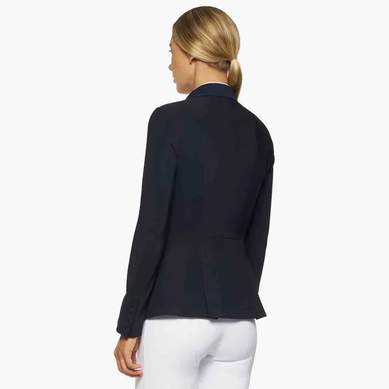 Cavalleria Toscana Competition Zip Womens Show Jacket - Navy-5