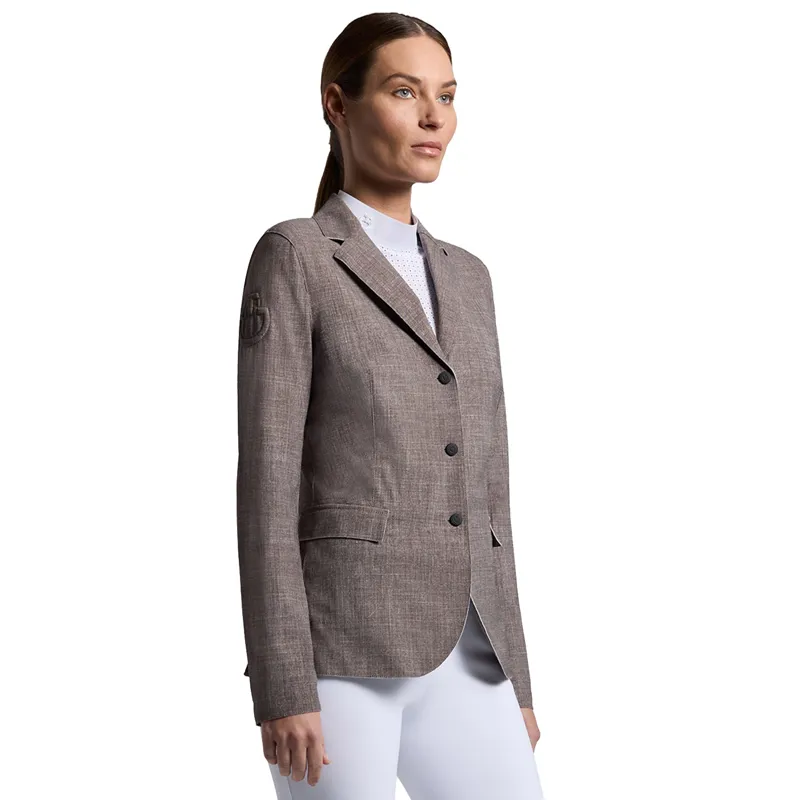 Cavalleria Toscana Raw Cut Womens Show Jacket - Print Tweed