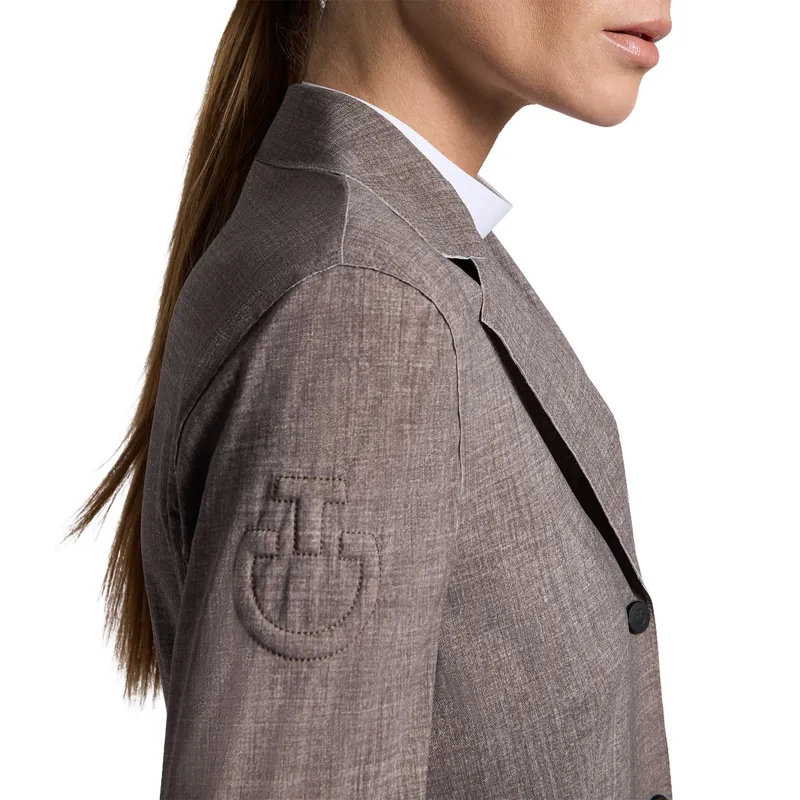 Cavalleria Toscana Raw Cut Womens Show Jacket - Print Tweed-2