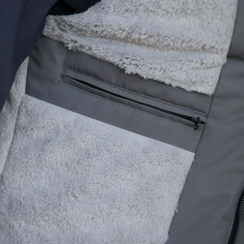 Equetech Glacial Ladies Long Waterproof Jacket - Navy/Grey-5