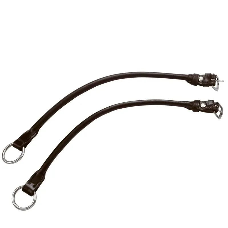 Hy Equestrian Leather Gag Cheeks - Brown