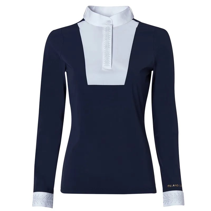 Holland Cooper Gatcombe Ladies Show Shirt - Ink Navy-4